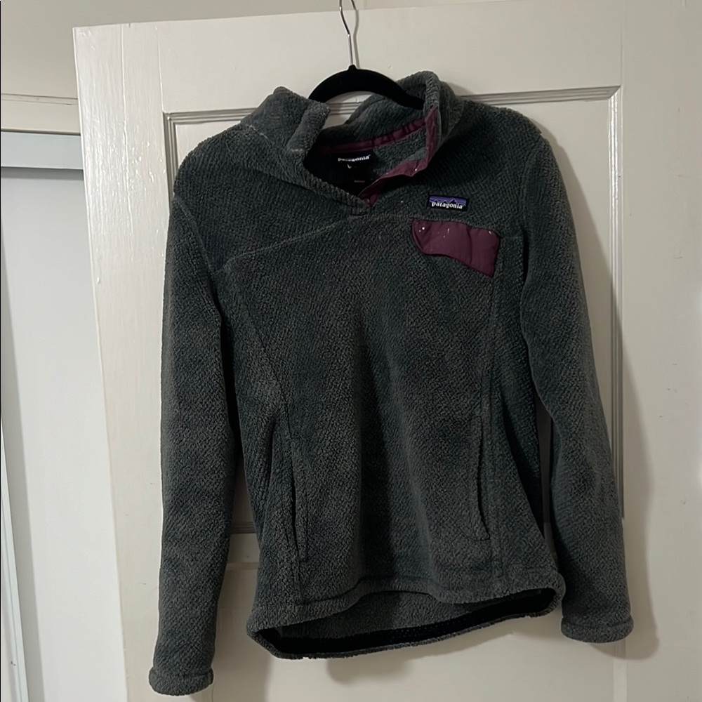Patagonia Gray Fleece Pullover
